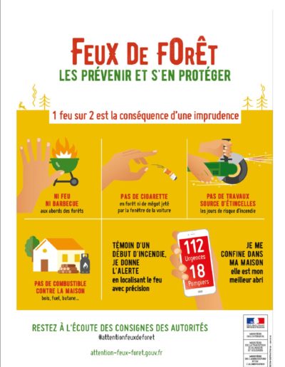 flyer de prévention des feux de forêt
