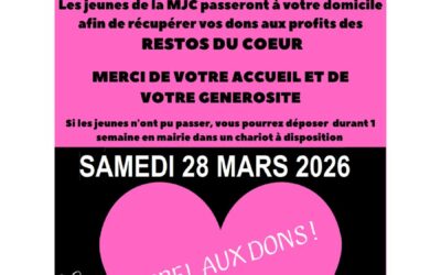 MJC COURSE DU COEUR – SAMEDI 28 MARS
